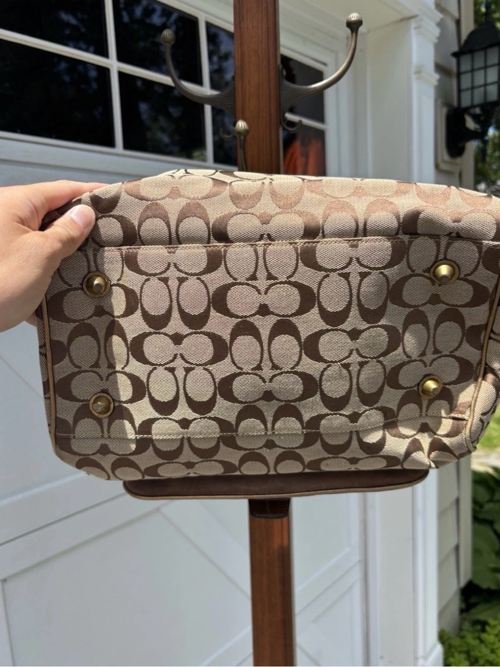 Coach Y2K Signature C Boston LIMITED EDITION 2004 Double Handles #1494 Bag - Picture 7 of 14